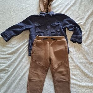 Kids Brown and Blue Bottoms